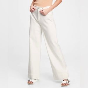 High Waisted White Jeans